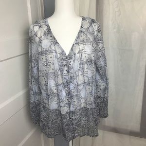 INC blouse with camisole size 1X